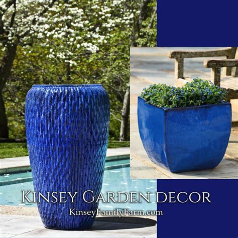 navy blue planter|More.